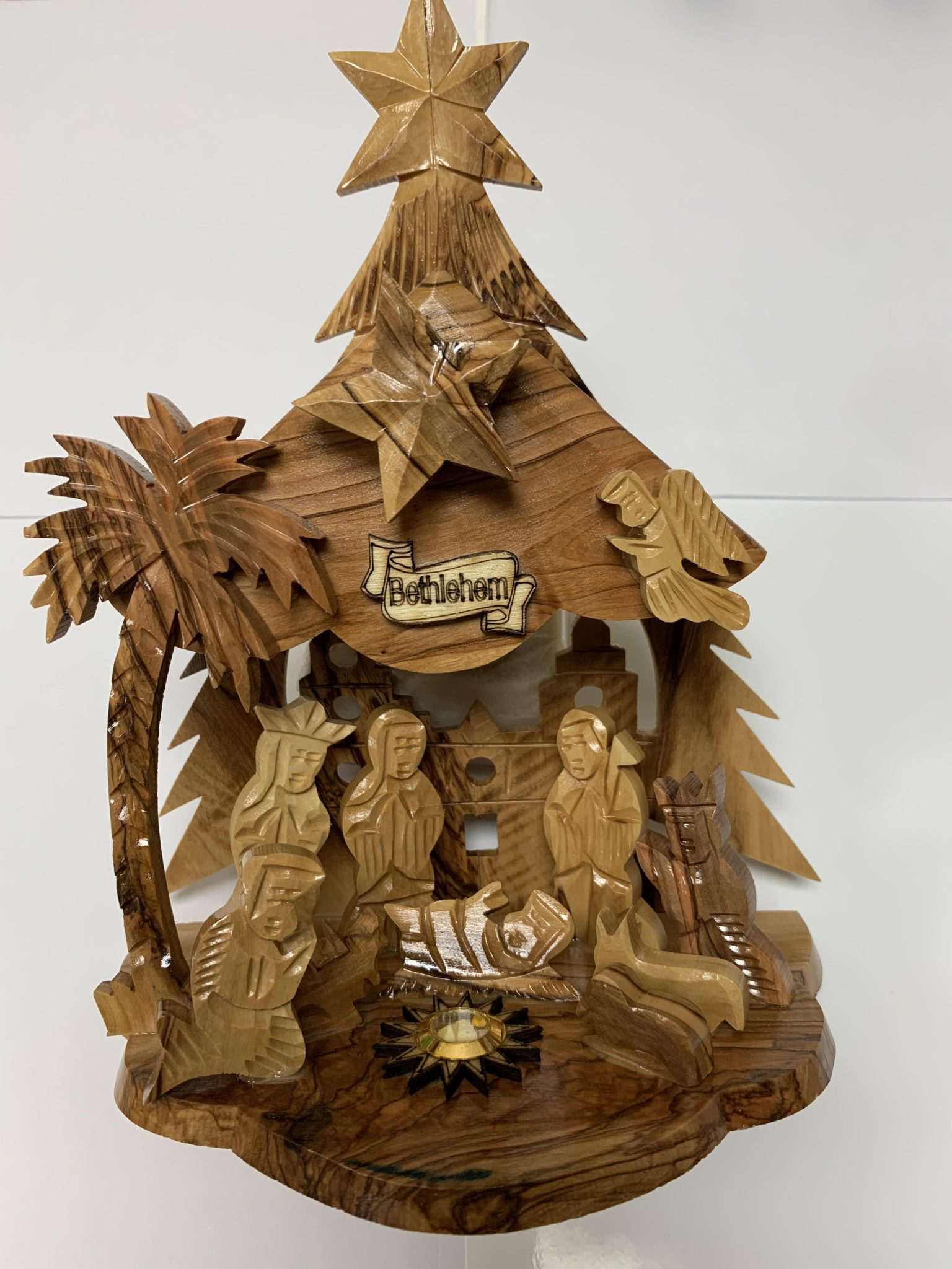 Nativity Scene Music Box Olive Wood HAOR (The Light)